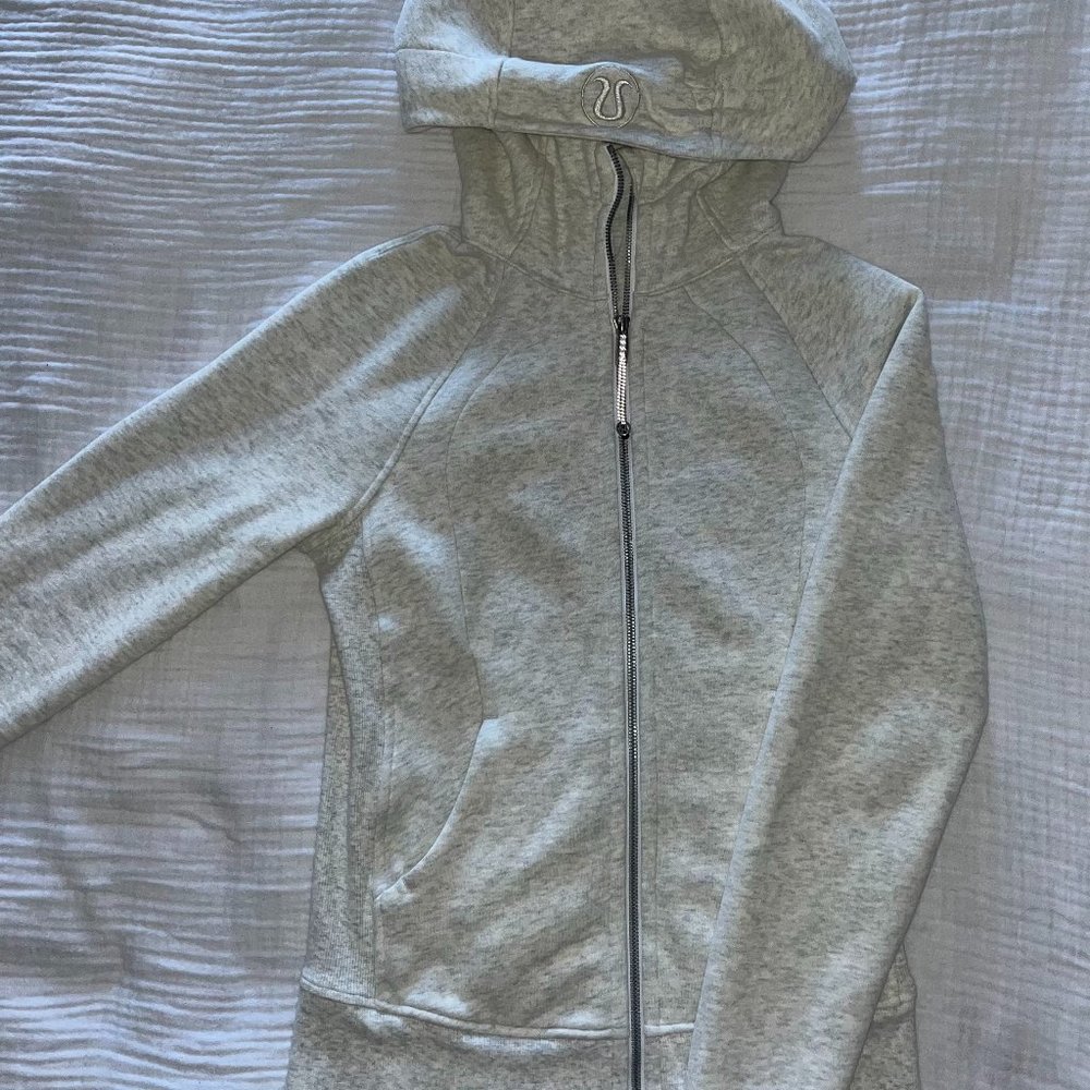 Lululemon Scuba Full-Zip Hoodie Heathered Grey